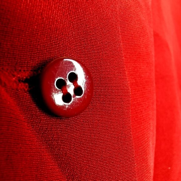 Vintage Carlisle Women's 6 EUC Buttoned Silk Short Sleeve Round Neck Cute Blouse - Picture 10 of 11